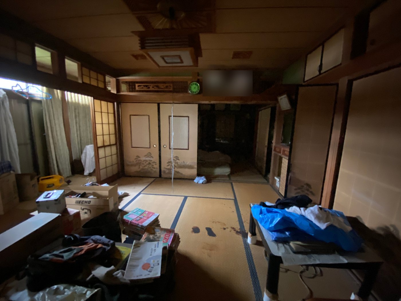 工事前・廊下