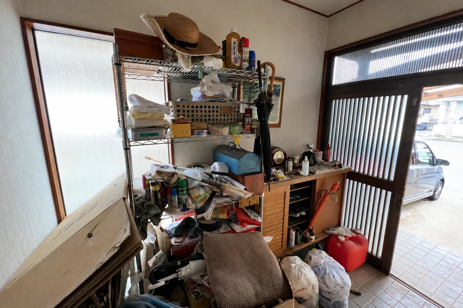 工事前・玄関